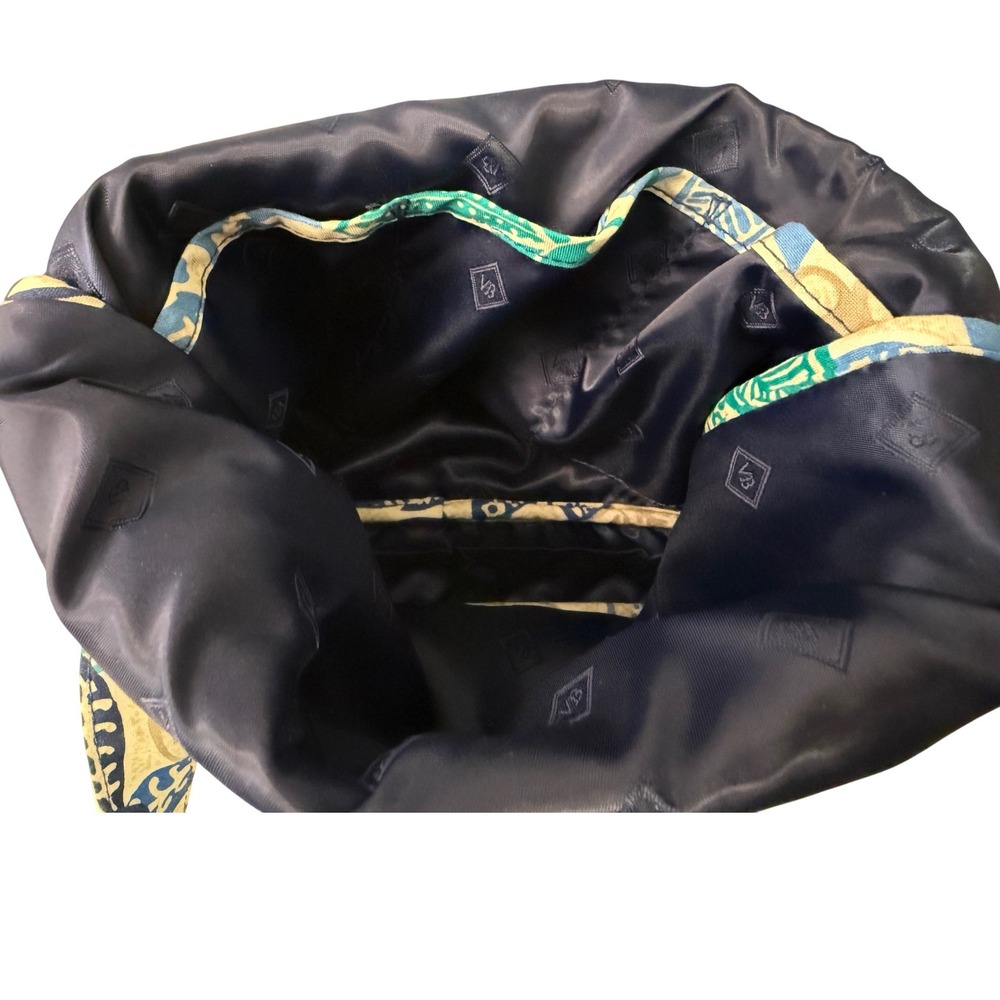 Vera Bradley Hipster Crossbody Bag Blue Teal Floral Quilted Cotton‎ Adjustable - Picture 7 of 7